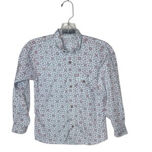 Paul Smith Blue and Red Patterned Casual Button Down Boy’s Shirt. Size 22 (5/6).